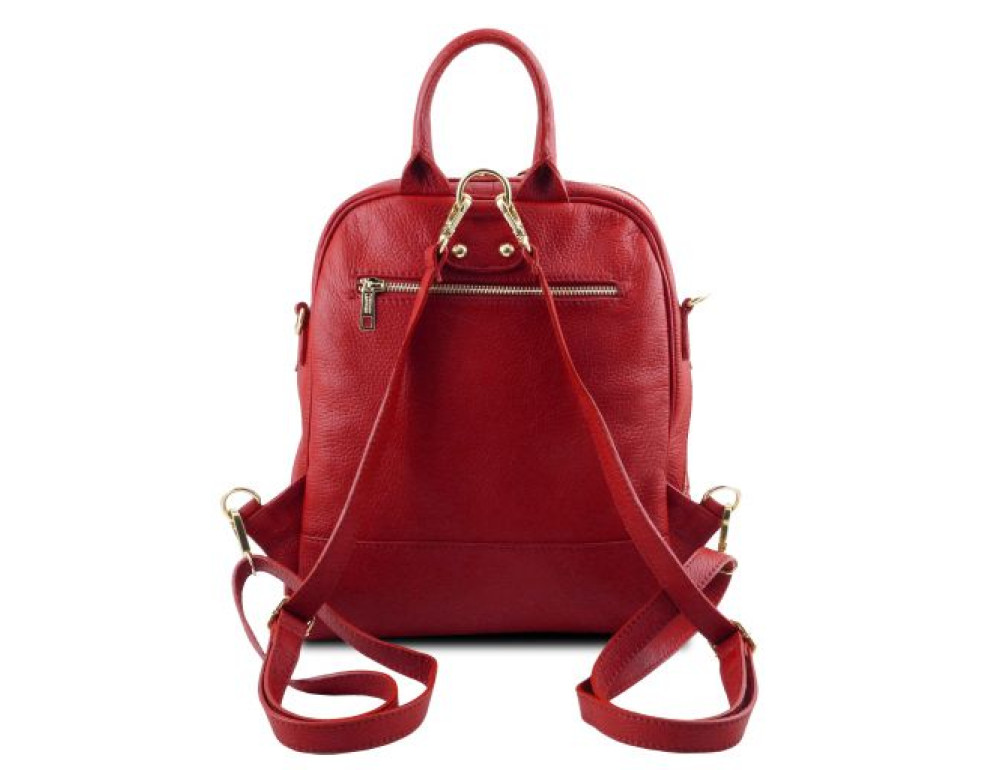 Червоний жіночий рюкзак зі свинячої шкіри TL BAG TL141376 Red - Фотографія № 4