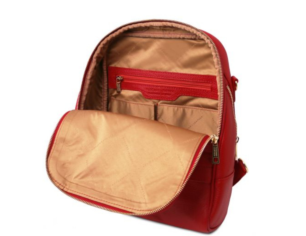 Червоний жіночий рюкзак зі свинячої шкіри TL BAG TL141376 Red - Фотографія № 5