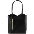 Чёрная женская сумка из натуральной кожи Patty Tuscany Leather TL141455 Black - Фото № 100