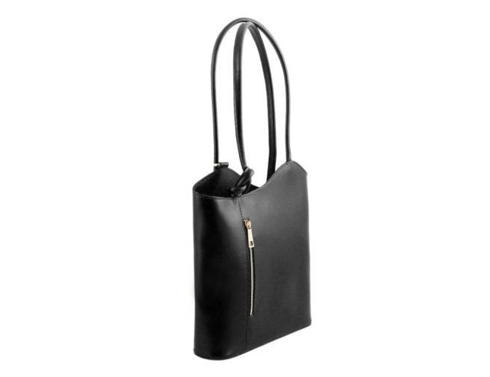 Чёрная женская сумка из натуральной кожи Patty Tuscany Leather TL141455 Black - Фото № 2