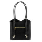 Чёрная женская сумка из натуральной кожи Patty Tuscany Leather TL141455 Black - Фото № 102