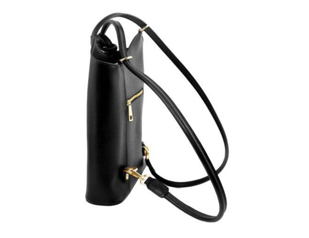 Чёрная женская сумка из натуральной кожи Patty Tuscany Leather TL141455 Black - Фото № 4