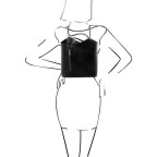 Чёрная женская сумка из натуральной кожи Patty Tuscany Leather TL141455 Black - Фото № 106