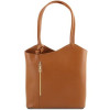 Коньячная женская сумка из натуральной кожи Patty Tuscany Leather TL141455 COGNAC
