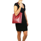 Коньячна жіноча сумка із натуральної шкіри Patty Tuscany Leather TL141455 COGNAC - Фотографія № 107