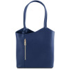 Жіноча сумка із Saffiano шкіри Patty Tuscany Leather TL141455 Dark Blue
