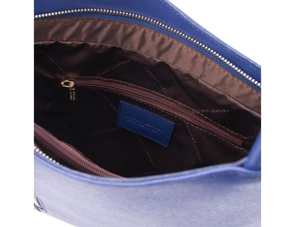 Жіноча сумка із Saffiano шкіри Patty Tuscany Leather TL141455 Dark Blue - Фотографія № 4