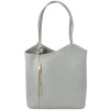 Жіноча сумка із натуральної шкіри Patty Tuscany Leather TL141455 Light Gray Жіноча сумка із натуральної шкіри Patty Tuscany Leather TL141455 Light Gray