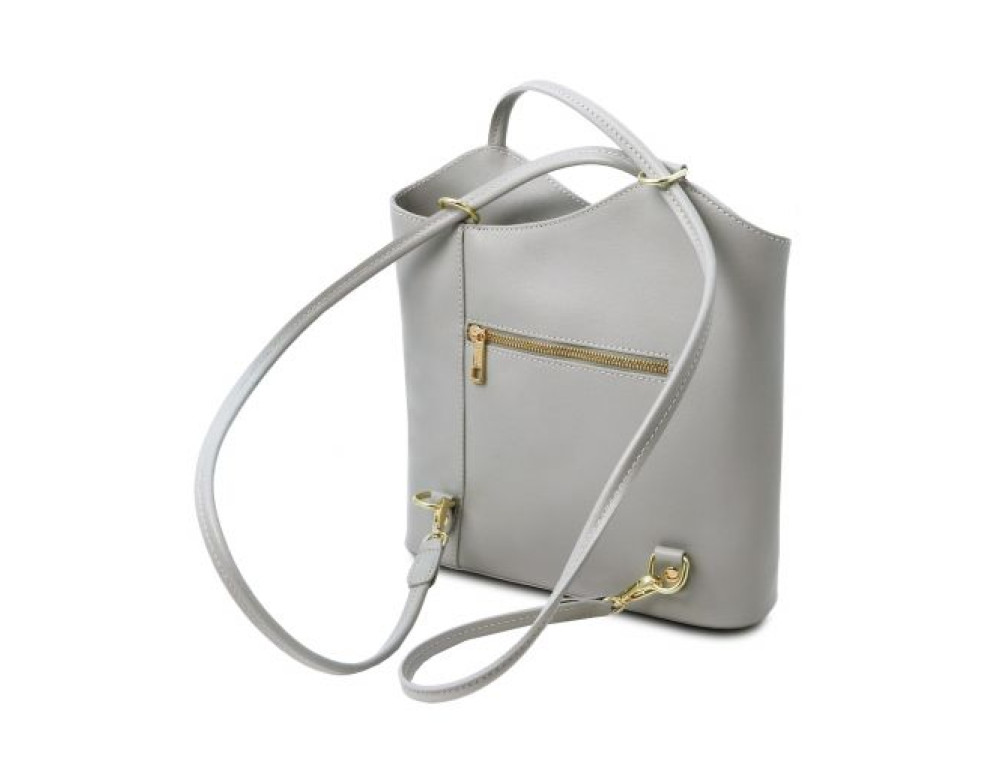 Женская сумка из натуральной кожи Patty Tuscany Leather TL141455 Light Gray - Фото № 3