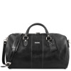 Чорна шкіряна дорожня сумка LISBONA Tuscany Leather TL141657 BLACK