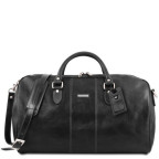 Чорна шкіряна дорожня сумка LISBONA Tuscany Leather TL141657 BLACK - Фотографія № 100