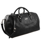 Чорна шкіряна дорожня сумка LISBONA Tuscany Leather TL141657 BLACK - Фотографія № 101