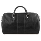Чорна шкіряна дорожня сумка LISBONA Tuscany Leather TL141657 BLACK - Фотографія № 102