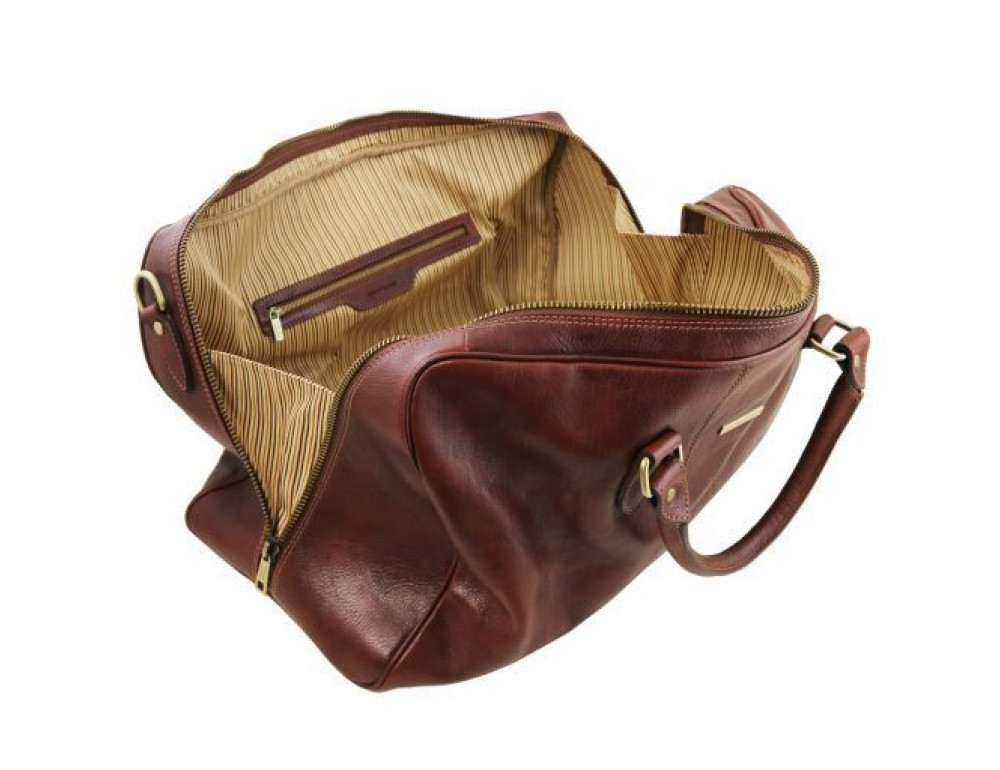Чорна шкіряна дорожня сумка LISBONA Tuscany Leather TL141657 BLACK - Фотографія № 5