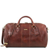 Большая кожаная дорожная сумка LISBONA Tuscany Leather TL141657 Brown