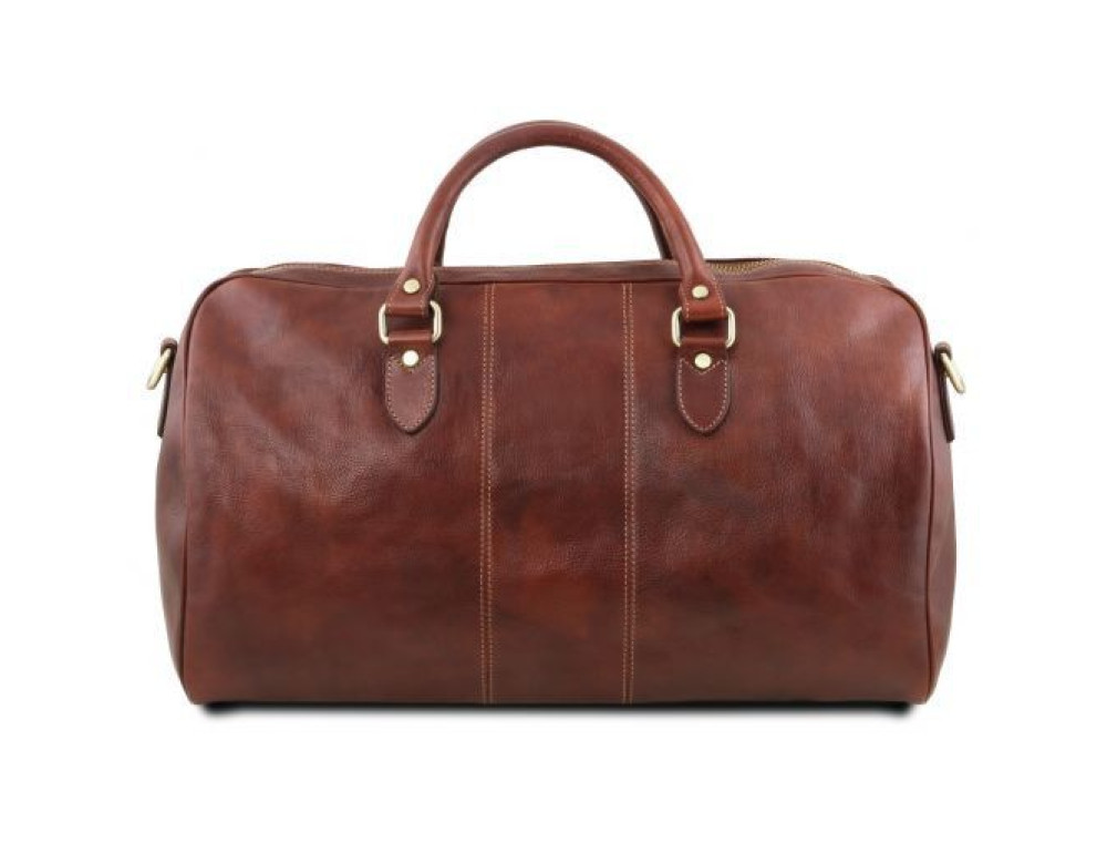 Велика шкіряна сумка дорожня LISBONA Tuscany Leather TL141657 Brown - Фотографія № 2