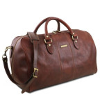 Велика шкіряна сумка дорожня LISBONA Tuscany Leather TL141657 Brown - Фотографія № 102