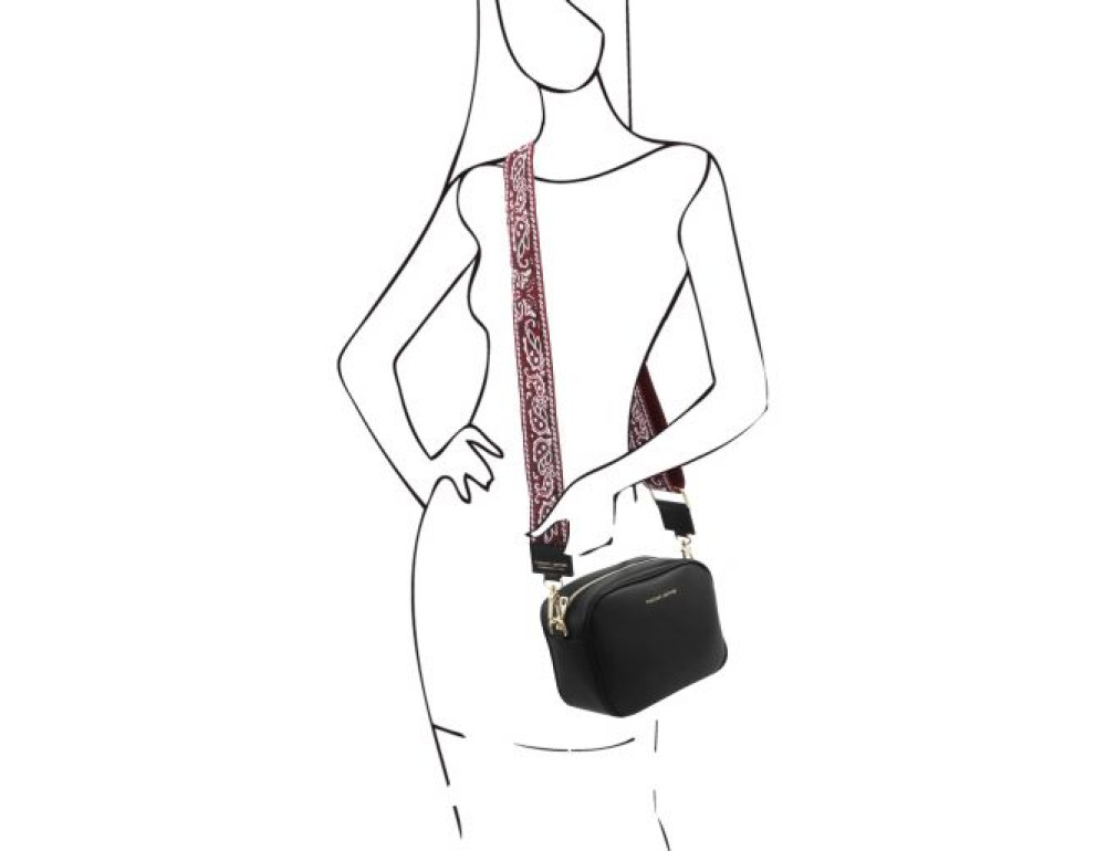 Маленька шкіряна сумочка через плече TL Bag TL142192 Black - Фотографія № 2