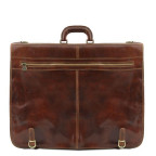 Шкіряний дорожній портплед коричневого кольору PAPEETE Tuscany Leather TL3056 Brown - Фотографія № 102