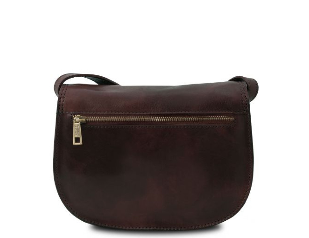 Темно-коричнева шкіряна сумочка через плече Tuscany Leather Isabella TL9031 Dark Brown - Фотографія № 3