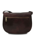 Темно-коричнева шкіряна сумочка через плече Tuscany Leather Isabella TL9031 Dark Brown - Фотографія № 102