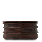Темно-коричнева шкіряна сумочка через плече Tuscany Leather Isabella TL9031 Dark Brown - Фотографія № 103