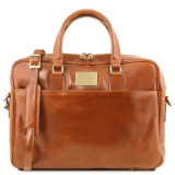 Світло-коричнева сумка під ноутбук URBINO Tuscany Leather TL141241 Med