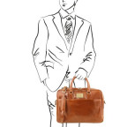 Світло-коричнева сумка під ноутбук URBINO Tuscany Leather TL141241 Med - Фотографія № 101