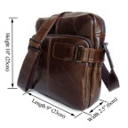 Чоловіча шкіряна сумка через плече TIDING BAG 6012 - Фотографія № 104