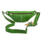 Зелена поясна сумка із натуральної телячої шкіри Hill Burry HB3314 Green - Фотографія № 102