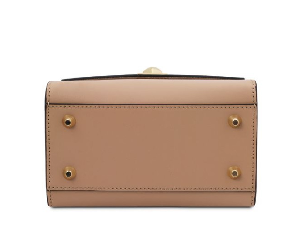 Жіноча італійська сумочка бежевого кольору TL BAG TL142203 CHAMPAGNE - Фотографія № 3