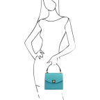 Жіноча італійська сумочка бірюзового кольору TL BAG TL142203 TURQUOISE - Фотографія № 101