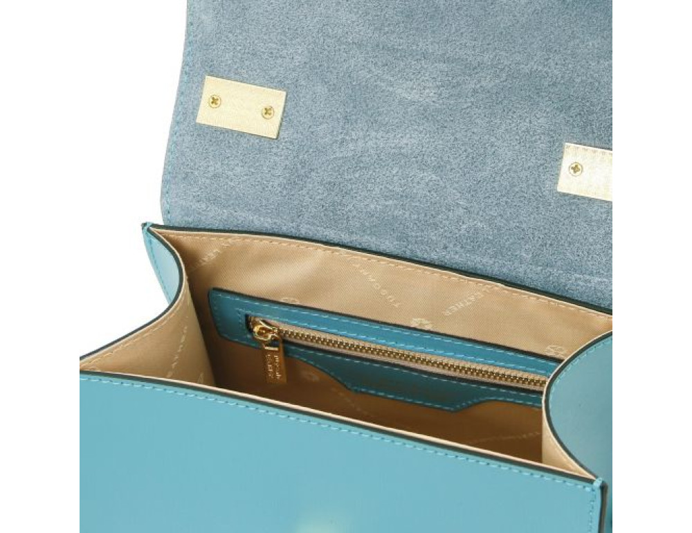 Жіноча італійська сумочка бірюзового кольору TL BAG TL142203 TURQUOISE - Фотографія № 5