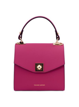 Жіноча італійська сумочка з телячої шкіри TL BAG TL142203 FUCHSIA