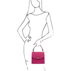 Жіноча італійська сумочка з телячої шкіри TL BAG TL142203 FUCHSIA - Фотографія № 101