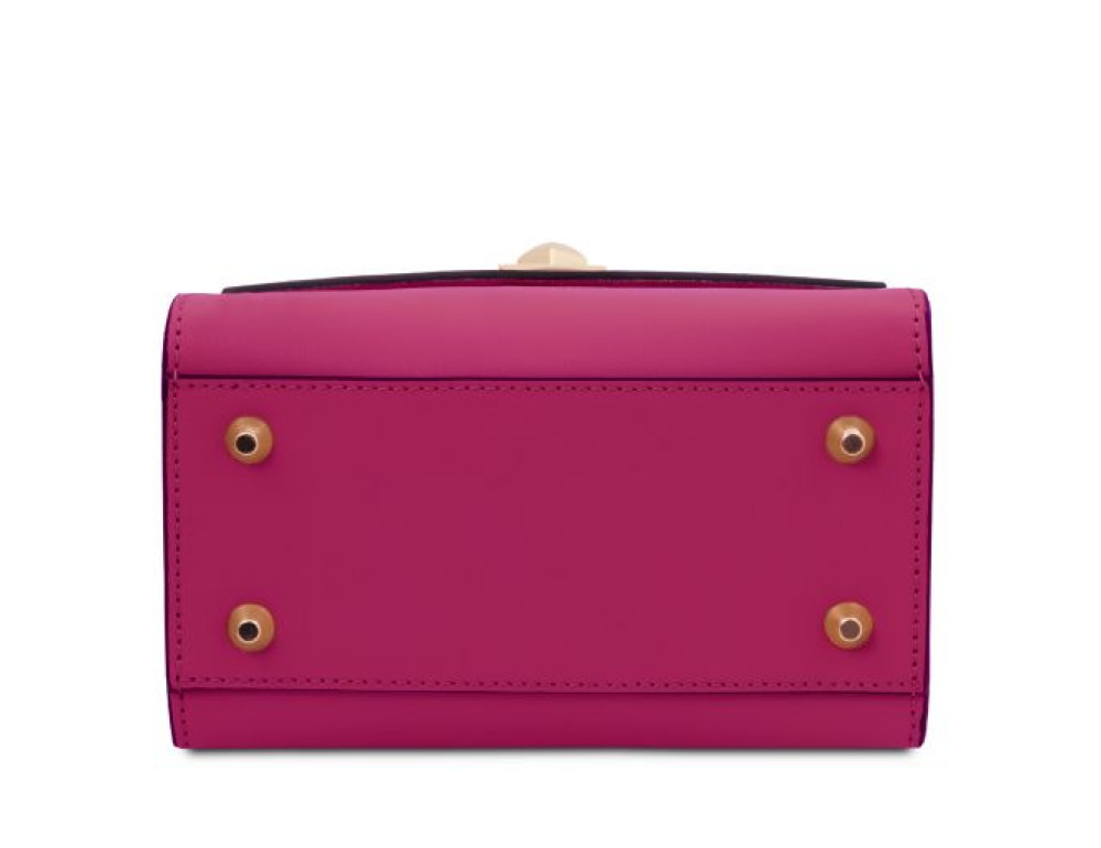 Жіноча італійська сумочка з телячої шкіри TL BAG TL142203 FUCHSIA - Фотографія № 4