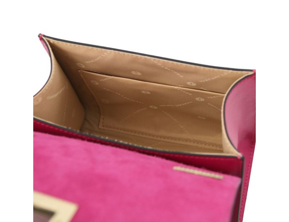 Жіноча італійська сумочка з телячої шкіри TL BAG TL142203 FUCHSIA - Фотографія № 6