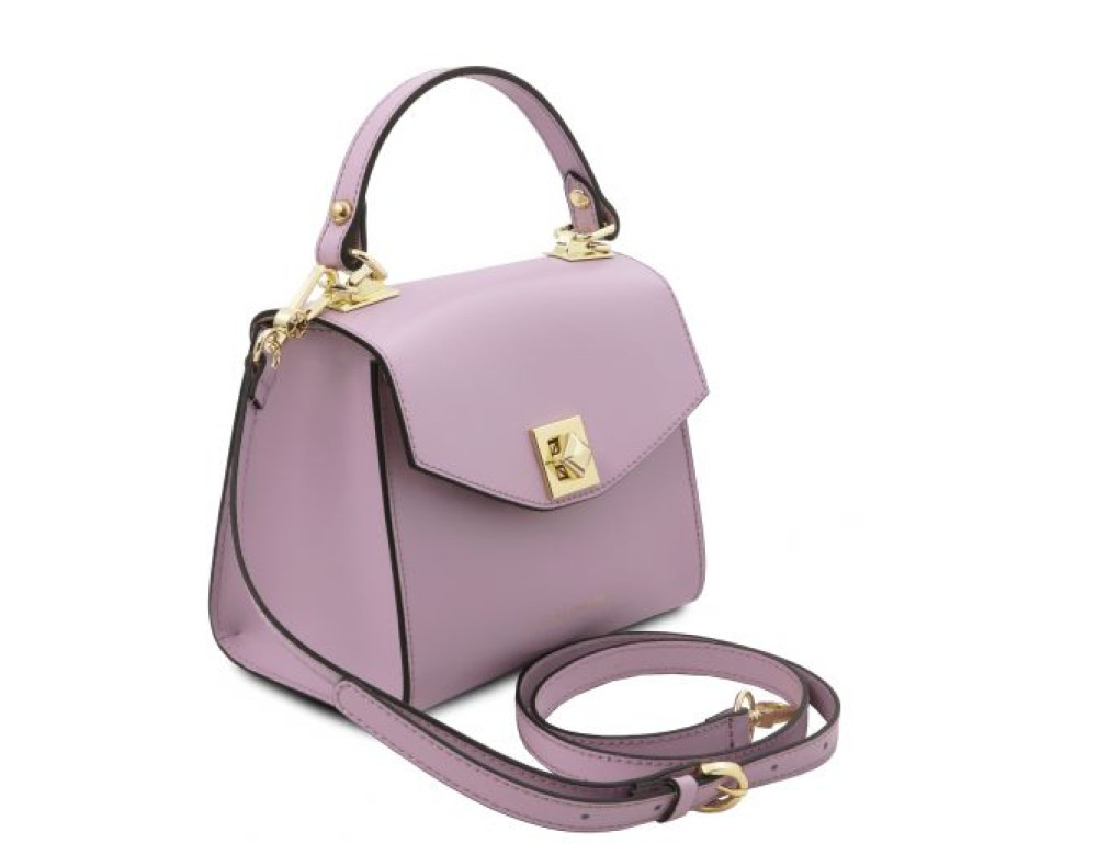 Жіноча італійська сумочка з телячої шкіри TL BAG TL142203 LILAC - Фотографія № 3