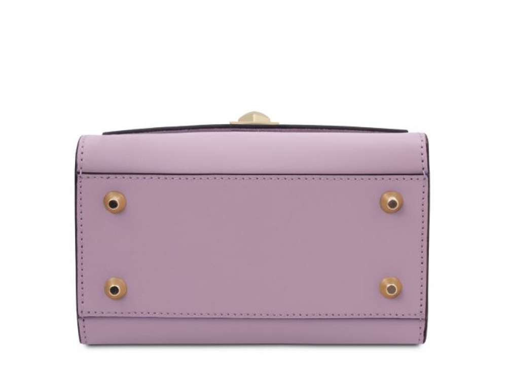 Жіноча італійська сумочка з телячої шкіри TL BAG TL142203 LILAC - Фотографія № 4