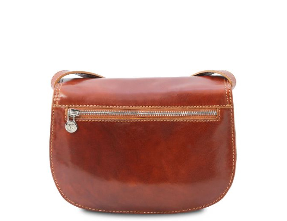 Светло-коричневая женская кожаная сумка Tuscany Leather Isabella TL9031 Med - Фото № 4
