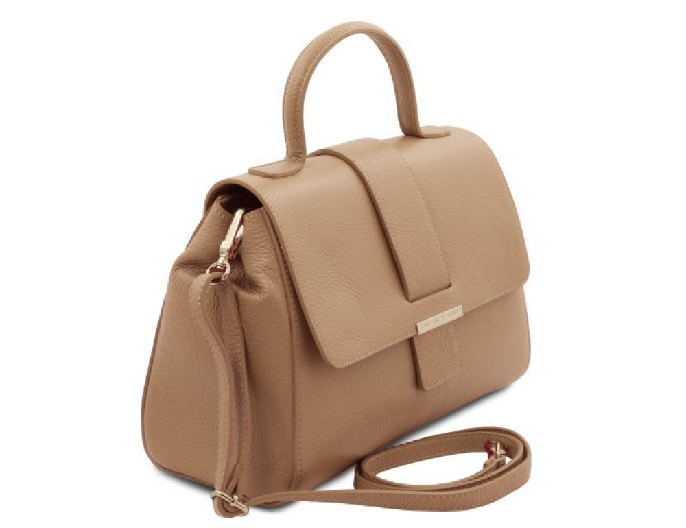 Жіноча шкіряна сумочка через плече TL BAG TL142156 CHAMPAGNE - Фотографія № 2