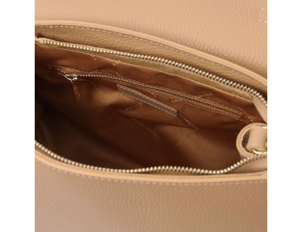 Жіноча шкіряна сумочка через плече TL BAG TL142156 CHAMPAGNE - Фотографія № 7