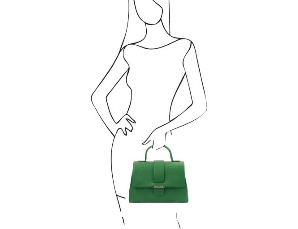 Жіноча шкіряна сумочка через плече TL BAG TL142156 Green - Фотографія № 2