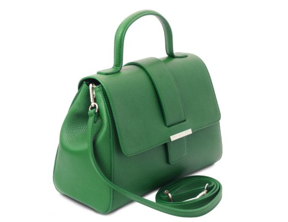 Жіноча шкіряна сумочка через плече TL BAG TL142156 Green - Фотографія № 3