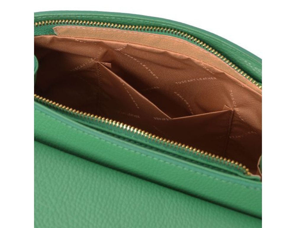 Жіноча шкіряна сумочка через плече TL BAG TL142156 Green - Фотографія № 8