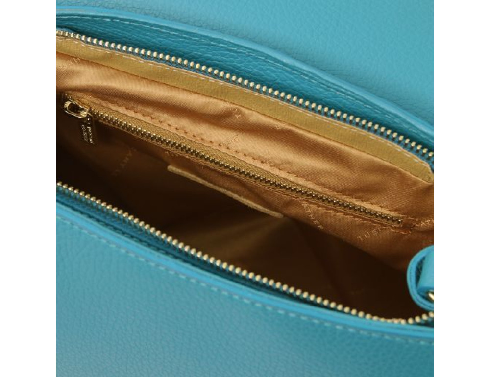 Жіноча шкіряна сумочка через плече TL BAG TL142156 turquoise - Фотографія № 7