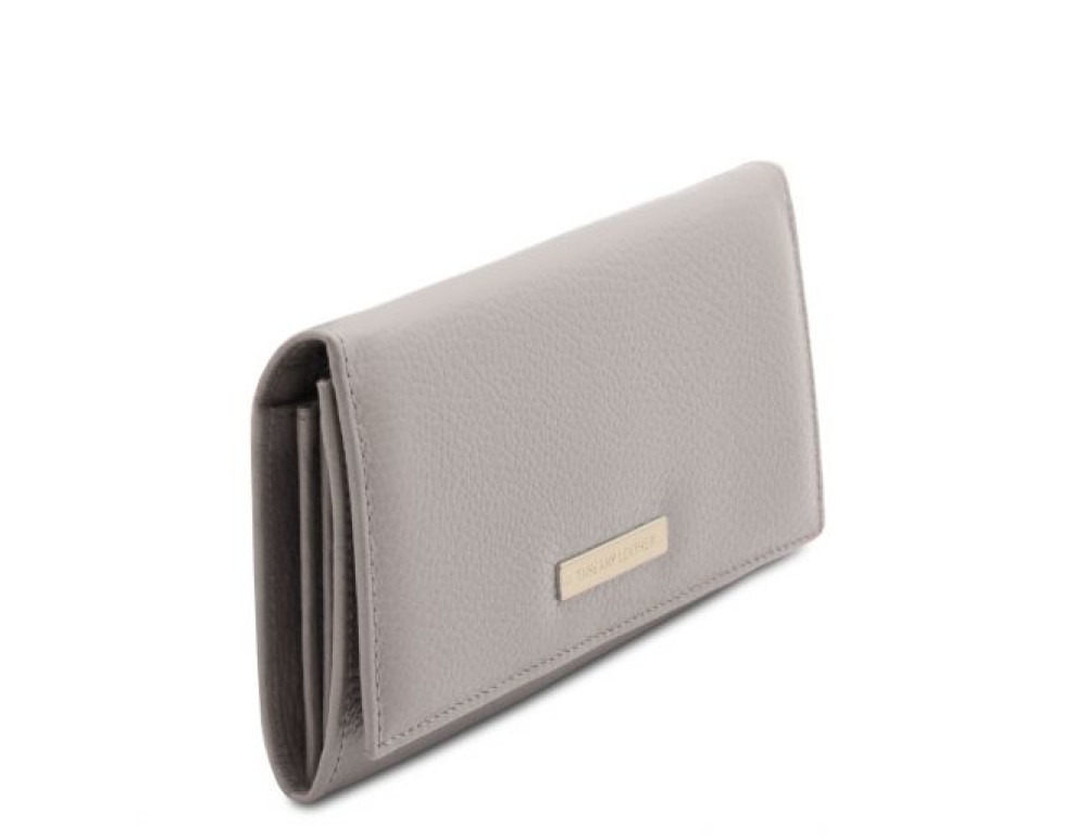 Шкіряний жіночий гаманець Tuscany Leather NEFTI TL142053 LIGHT GREY - Фотографія № 2