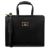 Шкіряний жіночий портфель Tuscany Leather Palermo tl141369 Black Шкіряний жіночий портфель Tuscany Leather Palermo tl141369 Black