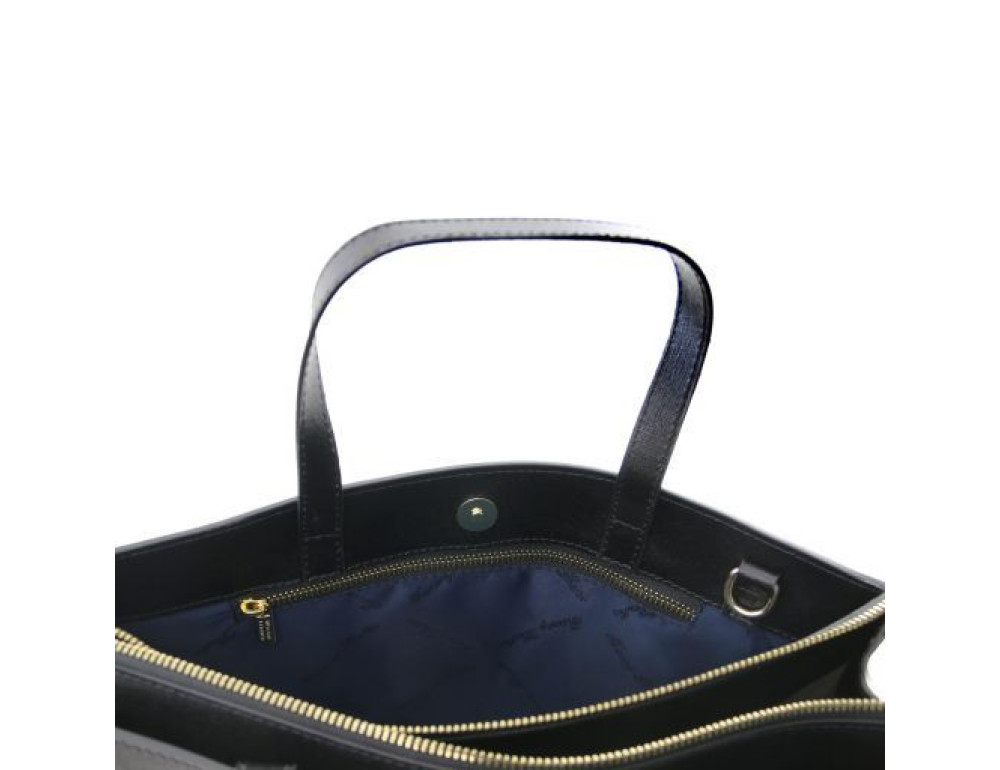 Шкіряний жіночий портфель Tuscany Leather Palermo tl141369 Black - Фотографія № 2