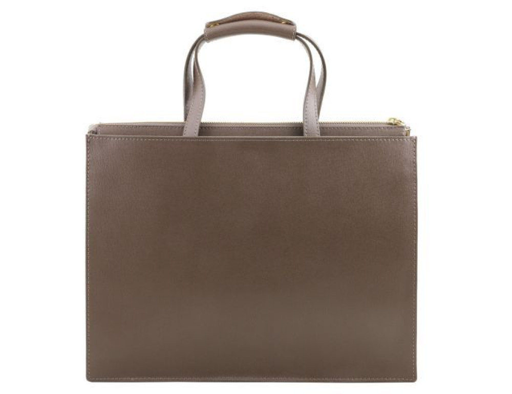 Шкіряний жіночий портфель Tuscany Leather Palermo tl141369 Gray - Фотографія № 4